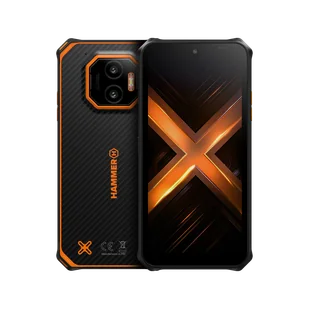Hammer Energy X2 5G 8/256GB Czarno-pomarańczowy - Telefony komórkowe - miniaturka - grafika 1