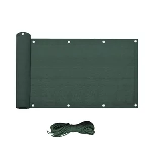 Rebecca Mobili Ekran, osłona balkonu, zielony, polietylen, anty UV, z oczkami na linki - Parasole ogrodowe Rebecca Mobili Ekran, osłona balkonu, zielony, polietylen, anty UV, z oczkami na linki - Parasole ogrodowe - miniaturka - grafika 1