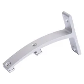 Akcesoria do wystroju okien - Wspornik podwójny aluminium inox 12 cm - miniaturka - grafika 1