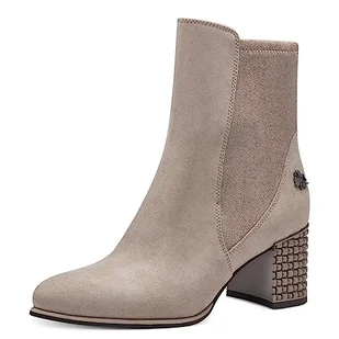 Marco Tozzi Damskie 2-85304-41 botki na obcasie, taupe, 41 EU, szarobrązowy, 41 EU - Botki damskie - miniaturka - grafika 1