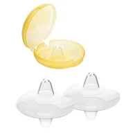 Bielizna lecznicza - Medela nakładki silikonowe Contact - rozmiar M x2 sztuki - miniaturka - grafika 1