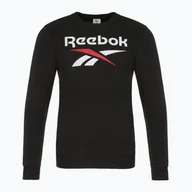 Bluzy męskie - Bluza męska Reebok Identity Big Logo Fleece Crew black/white/vector red - miniaturka - grafika 1