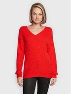 Swetry damskie - Morgan Sweter 222-MATILD2 Czerwony Regular Fit - miniaturka - grafika 1