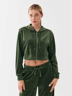 ONLY Bluza 15302591 Zielony Cropped Fit - Bluzy damskie - miniaturka - grafika 1