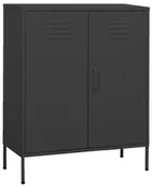 Szafy - Metalowa dwudrzwiowa szafka wielofunkcyjna antracyt N0-K39 - miniaturka - grafika 1