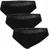 Majtki damskie - TOMMY HILFIGER BIKINI DAMSKIE MAJTKI 3P CZARNE r.S - miniaturka - grafika 1