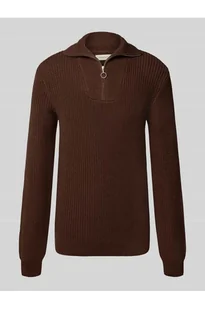 Bluza z kołnierzem i detalem z logo model DENO - Blend - Bluzy męskie - miniaturka - grafika 1
