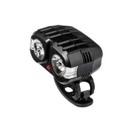 Lampki rowerowe - Kross Lampa przednia /bateryjna/ WHITE BLAST 2x CREE 3W USB, czarna - miniaturka - grafika 1
