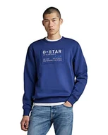 Bluzy męskie - G-STAR RAW Męska bluza z długim rękawem, niebieska (Blue A971-1822), M, niebieski (allpen Blue A971-1822), M - miniaturka - grafika 1