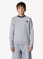 Bluzy sportowe męskie - Bluza dziecięca The North Face Redbox Regular Crew - tnf light grey heather - miniaturka - grafika 1