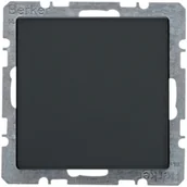 Klawisze i ramki - Hager polo Zaślepka z płytką czołową Berker Q.1/Q.3 antracyt aksamit 6710096086 6710096086 - miniaturka - grafika 1