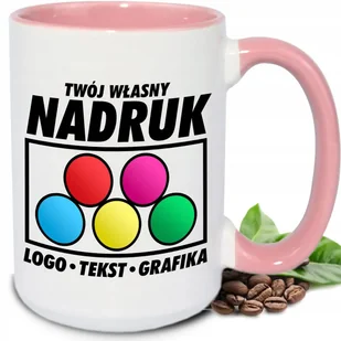 KUBEK XXL BIAŁY RÓŻOWY PERSONALIZOWANY TWOJE LOGO ZDJĘCIE GRAFIKA PROJEKT - Kubki KUBEK XXL BIAŁY RÓŻOWY PERSONALIZOWANY TWOJE LOGO ZDJĘCIE GRAFIKA PROJEKT - Kubki - miniaturka - grafika 1