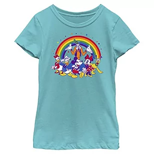 Disney Koszulka dziewczęca Group Pride, Tahiti Blue., M - Koszulki dla dziewczynek - miniaturka - grafika 1