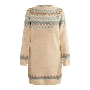 usha BLUE LABEL Damska sukienka z dzianiny Fenia, Beżowy, niebieski, brązowy, XL-XXL - Sukienki - miniaturka - grafika 1