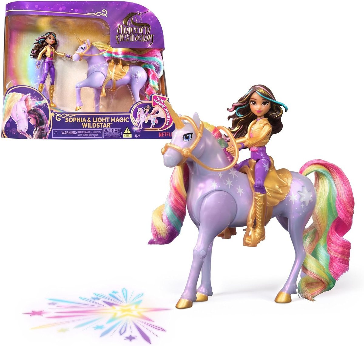 Unicorn Academy Jednorożec Sophia & Light Magic Wildstar Prezent Święta