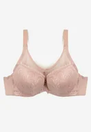 Biustonosze - Ciemnoróżowy Biustonosz Koronkowy Typu Full Cup Danimia - miniaturka - grafika 1