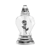 Lampiony i znicze - Znicz szklany Z 1325 serce zawieszka 30 cm srebrny - miniaturka - grafika 1