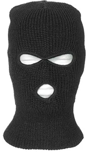 YIGO kominiarka Balaclava maska narciarska z 3 otworami, czarna, 1 sztuka - Czapki damskie - miniaturka - grafika 1