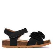 Buty dla dziewczynek - Sandały Nelli Blu CS20181-20 Czarny - miniaturka - grafika 1