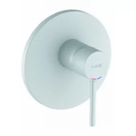 Baterie podtynkowe - KLUDI 386555376 BOZZ podtynkowa bateria natryskowa, zestaw el. Zewnętrznych; biały mat (do 88011) - miniaturka - grafika 1