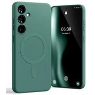 Etui i futerały do telefonów - Mercury MagSafe Semi-Silicone Sam S24+ G926 zielony /green - miniaturka - grafika 1