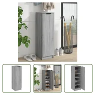 Szafki na buty - The Living Store Szafka na buty szara Sonoma 30x35x100 cm Materiał drewnopochodny - miniaturka - grafika 1