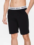 Piżamy męskie - Brave Soul Szorty piżamowe MLWB-149KEV Czarny Regular Fit - miniaturka - grafika 1