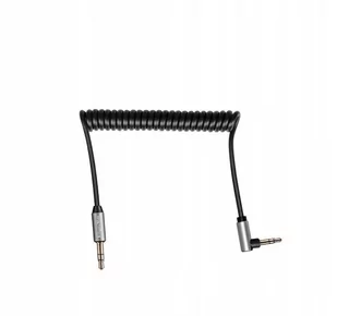Kruger&Matz Kabel jack 3.5 kątowy - jack 3.5 prosty sprężynka 1.8m Basic LEC-KM1243 - Kable - miniaturka - grafika 1