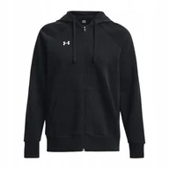 Bluzy damskie - BLUZA DAMSKA RIVAL FLEECE FZ HOODIE UNDER ARMOUR XL - miniaturka - grafika 1