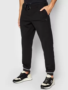 Spodnie sportowe męskie - Guess Spodnie dresowe M1YB37 K7ON1 Czarny Slim Fit L, M, S, XL, XXL - grafika 1