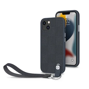 Moshi Etui Altra z odpinaną smyczką iPhone 13 antybakteryjne NanoShield Blue - Etui i futerały do telefonów - miniaturka - grafika 1