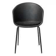 Krzesła - Czarne krzesło Unique Furniture Topley - miniaturka - grafika 1
