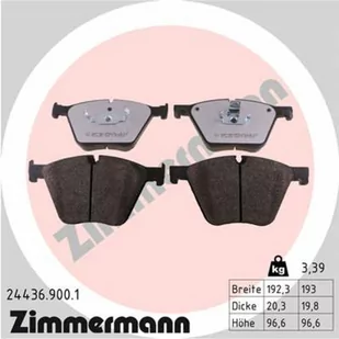 Klocki hamulcowe - komplet ZIMMERMANN 24436.900.1 - Klocki hamulcowe - miniaturka - grafika 1