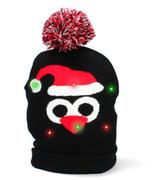 Ozdoby bożonarodzeniowe - Czapka świąteczna LED wielokolorowy pingwin - miniaturka - grafika 1