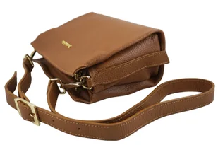 Funkcjonalna torebka damska na ramię - Brązowa jasna - Torebki damskie - miniaturka - grafika 6