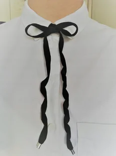 CHOKER kokardka aksamitka SZNURÓWKI 115cm - 130 cm - Naszyjniki - miniaturka - grafika 1