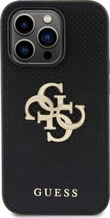 Guess 4G Strass Metal Logo - Etui iPhone 15 Pro Max czarny - Etui i futerały do telefonów - miniaturka - grafika 1