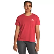 Koszulki sportowe damskie - Damska koszulka treningowa Under Armour UA Rush Energy SS 2.0 - czerwony - UNDER ARMOUR - miniaturka - grafika 1