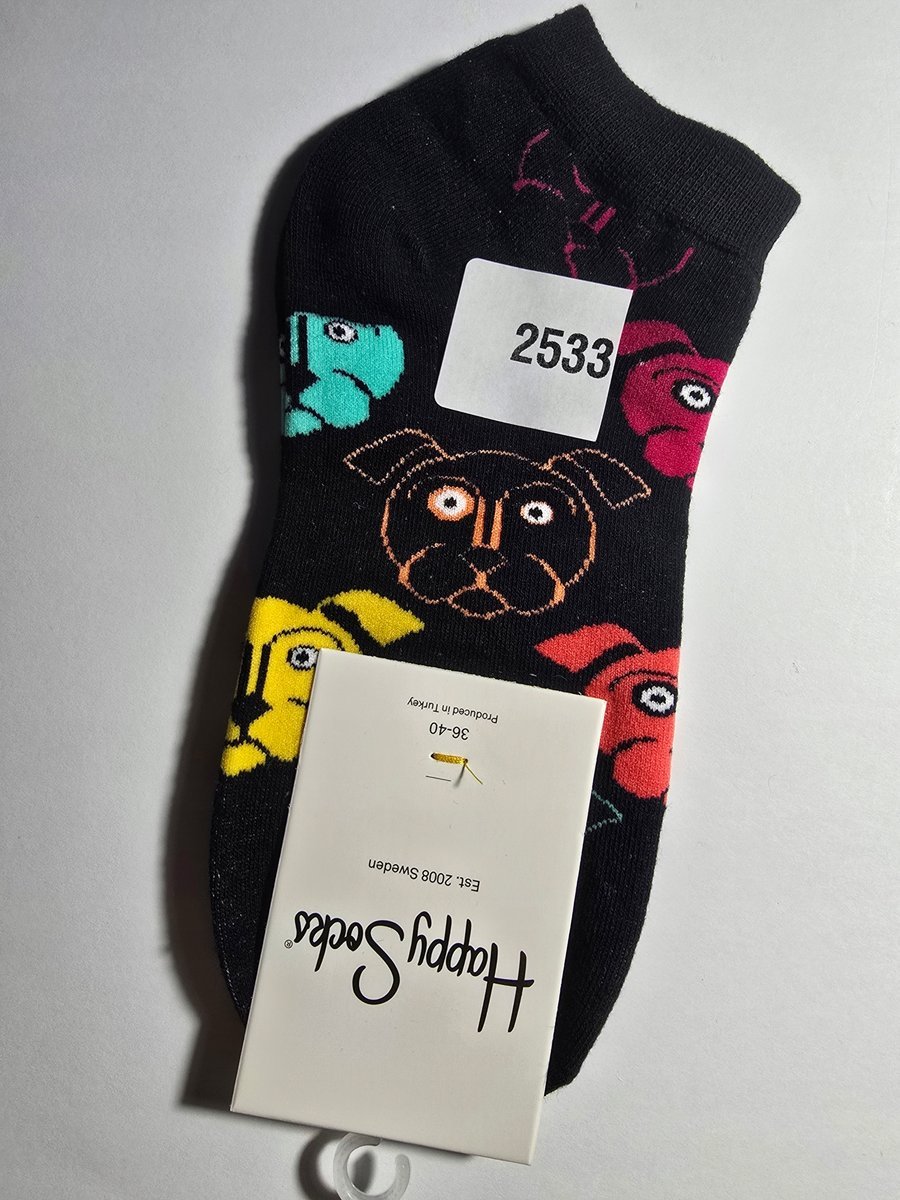 Kolorowe skarpety Happy Socks stopki unisex rozmiar 36-40 (2533)