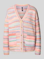 Swetry damskie - Kurtka o kroju regular fit z miękkiej prążkowanej dzianiny model ‘ORMAN - miniaturka - grafika 1