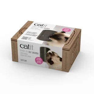 CATIT CATIT Szczotka dla kota Self Groomer montowana do ściany |Dwie saszetki karmy Happy Cat GRATIS! - Szczotki i furminatory - miniaturka - grafika 1