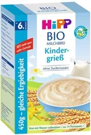 Kaszki dla dzieci - HiPP, ekologiczna mleczna kaszka pszenna waniliowa, 2x225 g - miniaturka - grafika 1