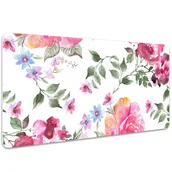 Podkładki na biurko - Mata ochronna z nadrukiem Akwarela Róże 100x50 cm, Dywanomat - miniaturka - grafika 1
