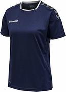 Bluzy damskie - Hummel bluza damska z dżerseju S/S, granatowa, XL 204921-7026 - miniaturka - grafika 1