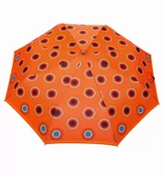 Parasole - Parasolka Damska 4x Składana Pełny Automat Wzór: orange-holes - miniaturka - grafika 1