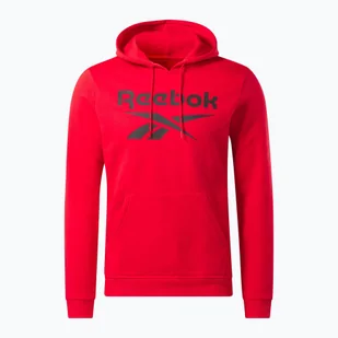 Bluza męska Reebok Identity Big Logo Fleece Hoodie vector red/black - Bluzy męskie - miniaturka - grafika 1