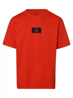 Piżamy męskie - Calvin Klein - Męska koszulka od piżamy, czerwony - grafika 1