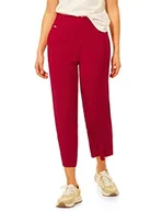 Spodnie damskie - Street One Damskie spodnie letnie A375118 7/8, Cherry Red, W40/L26 - miniaturka - grafika 1