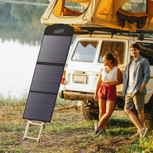 Choetech ładowarka solarna USB składana 120W DC, USB C, 2 x USB czarna (SC008) - Panele fotowoltaiczne - miniaturka - grafika 27