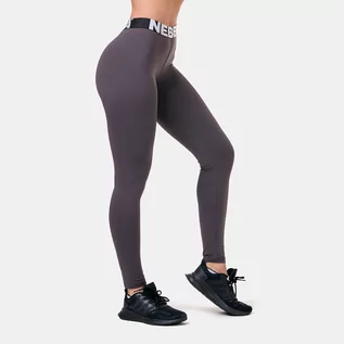 Spodnie sportowe damskie - NEBBIA Legginsy damskie Squat Hero Scrunch Butt Marron S - grafika 1